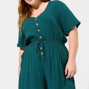 Torrid Button Front Romper